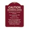 Signmission Designer Series-Caution Automatic Gates No Playing Gate Is Timed For One, 24" x 18", BU-1824-9992 A-DES-BU-1824-9992 - alternate 1